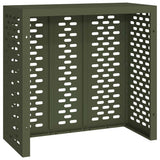 Air Conditioner Cover Olive green 110 x 50 x 105 cm Steel 865914
