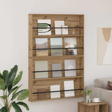Magazine Rack with Shelf 2 pcs Artisan Oak 100 x 12 x 70 cm 890863