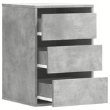 Corner Chest of Drawers Concrete Grey 40x41x58 cm Engineered Wood 852837