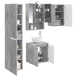 Bathroom Cabinet Set 5 pcs Concrete Grey 50 x 14.5 x 70 cm 3407298