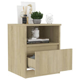 806164 Bed Cabinets 2 pcs Sonoma Oak 40x40x50 cm Engineered Wood