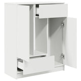 Sideboard with Drawers and Doors White 73x31x90 cm 861850