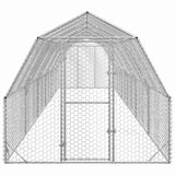 Chicken Run 2.5x12x2.25 m Galvanised Steel 3328520