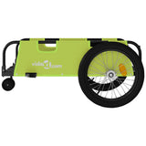 Bike Trailer Green and Black Oxford Fabric and Iron 94200