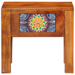 ZNTS Side Table 40x30x36 cm Solid Wood Acacia 4016511