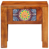 ZNTS Side Table 40x30x36 cm Solid Wood Acacia 4016511