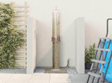 Outdoor Shower 246 cm Impregnated Pine Wood and Stainless Steel 886355