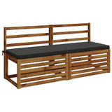 2-Piece Bench Cushions SOEST 2 pcs 100% Polyester Anthracite 949453