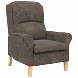 Armchair Dark grey 76 x 94 x 102 cm Faux Leather 42009868