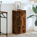 Bookcase Smoked Oak 40x24x77 cm Engineered Wood 860368