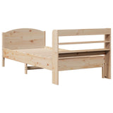 Bed Frame without Mattress 100x200 cm Solid Wood Pine 3306981