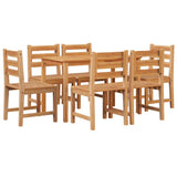 7 Piece Garden Dining Set Solid Wood Teak 3157182