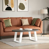 Coffee Table Legs U-Shaped 2 pcs White 50x cm Steel 4012765
