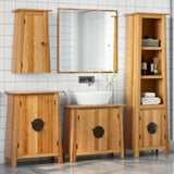 4 Piece Bathroom Furniture Set Solid Wood Pine 3223454