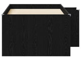 Kids'High Bed Frame 2 pcs Black Oak 163 x 101.1 x 68.5 cm 3422572