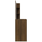 Dressing Table with Mirror Brown Oak 74.5x40x141 cm 820492