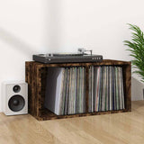 815252 Vinyl Storage Box Smoked Oak 71x34x36 cm Engineered Wood