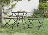 Folding Chairs 2 pcs Expanded Metal Mesh Anthracite 317338