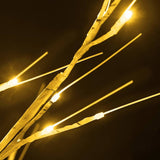 345145 LED White Birch Tree Warm White 128 LEDs 220 cm