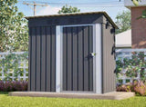 5x3 FT Outdoor Metal Storage Shed, Garden Tool Shed with 2 Vents, Weatherproof Color-Coated Steel, W5718P462144