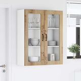 Wall Glass Cabinet LUCCA Artisan Oak 80 x 31 x 100 cm 885164