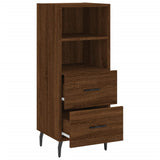 Sideboard Brown Oak 34.5x34x90 cm Engineered Wood 828691