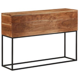Console Table 110x30x75 cm Solid Wood Acacia and Iron 376067