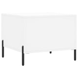 Coffee Tables 2 pcs White 50x50x40 cm Engineered Wood 829413