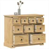 ZNTS Chest of Drawers Corona 101x45x82 cm Solid Wood Pine 4005678