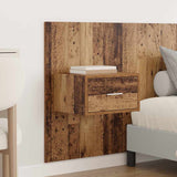 Headboard with Cabinet 3 pcs Old Wood Engineered Wood 3415737