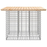 Garden Table Gabion Design 100x102x72 cm Solid Wood Pine 834368