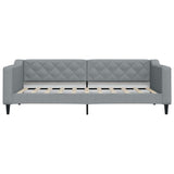 Daybed with Mattress Light Grey 90x190 cm Fabric 3197493