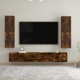 Wall-mounted TV Cabinet Smoked Oak 30.5x30x110 cm 826676