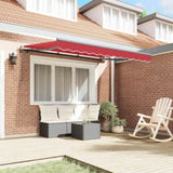 Retractable Awning Red 350 x 200 cm Fabric 3329750