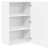 Hanging Cabinet with Door White 50 x 31 x 80 cm Engineered Wood 884266