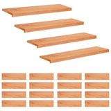 Stair Treads 20 pcs 90 x 30 x 2 cm Varnish Solid Beech Wood 3446504