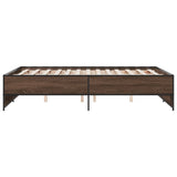 Bed Frame without Mattress Brown Oak 135x190 cm Double 3279906