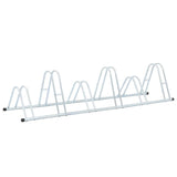 Bicycle Stand for 6 Bikes Floor Freestanding Galvanised Steel 4005567