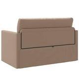 Sofa Bed Cappuccino 124 x 71 x 78 cm Artificial Leather 4106712