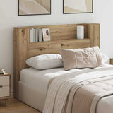 Headboard Cabinet with Shelf Artisan oak Engineered wood 879629