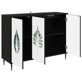 Sideboard HANAU Black Oak 102 x 33 x 76 cm Engineered Wood 8006985
