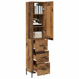 Highboard Old Wood 34.5 x 34 x 180 cm Engineered Wood 3415758