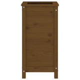 Garden Planter Honey Brown 40x40x78 cm Solid Wood Pine 825278