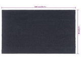 Door Mat Dark Grey 80x100 cm Tufted Coir 155592