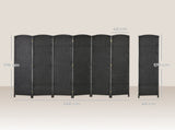 6 Panel Folding Room Divider, Freestanding Privacy Screen for Living Room, Bedroom and Office, 240 x T3398P423078