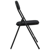 Folding Chair 8 pcs Black 48 x 44 x 78 cm Velvet 42029069