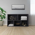 ZNTS Book Cabinet/Sideboard Grey 50x25x80 cm Engineered Wood 800164