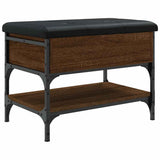 Shoe Bench Brown Oak 62x42x45 cm Engineered Wood 835191