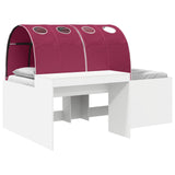 Bed with Tunnel 4 pcs Artisian Oak and Red Engineered Wood 3423693