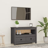 TV Cabinet Grey 79x35x52 cm Solid Wood Pine 821499